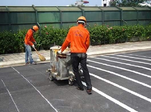 Sơn kẻ vạch đường nhiệt dẻo và quy trình thi công cơ bản